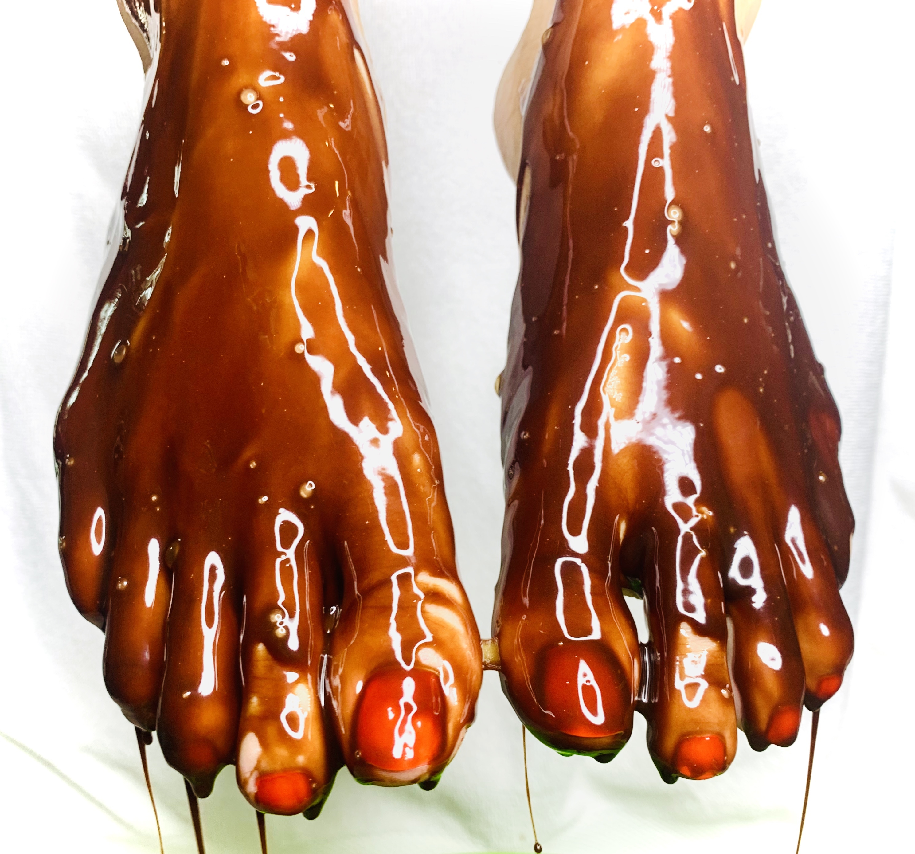 Ebony and Ivory Feet for Foodies