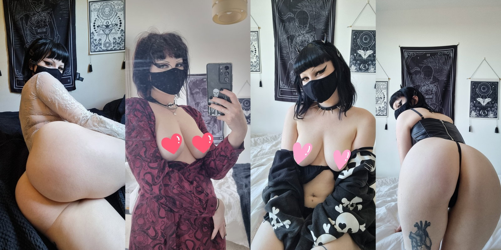 𝕮𝖆𝖑𝖑𝖎𝖊 💀 GoTHICC girl next door 🖤🤍 header