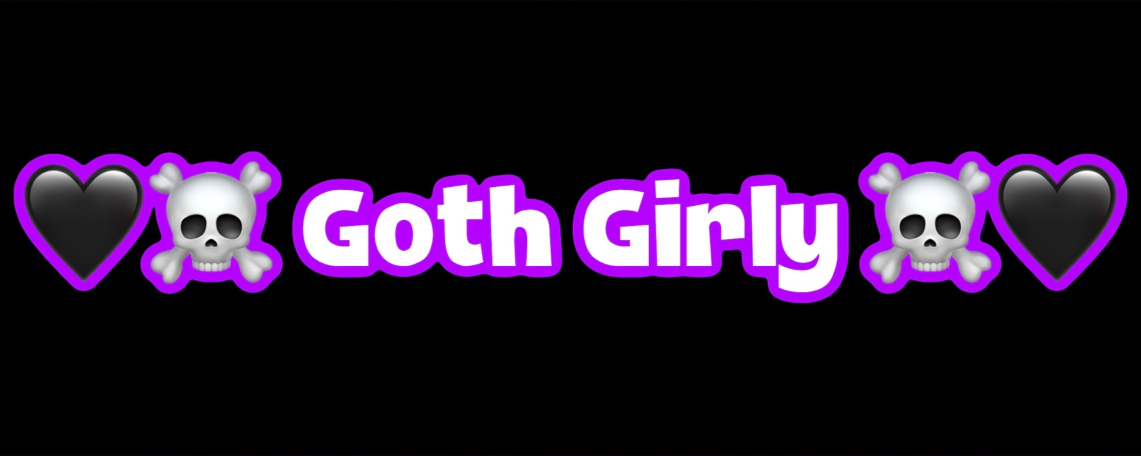 🩷 Goth Girly ☠️ header