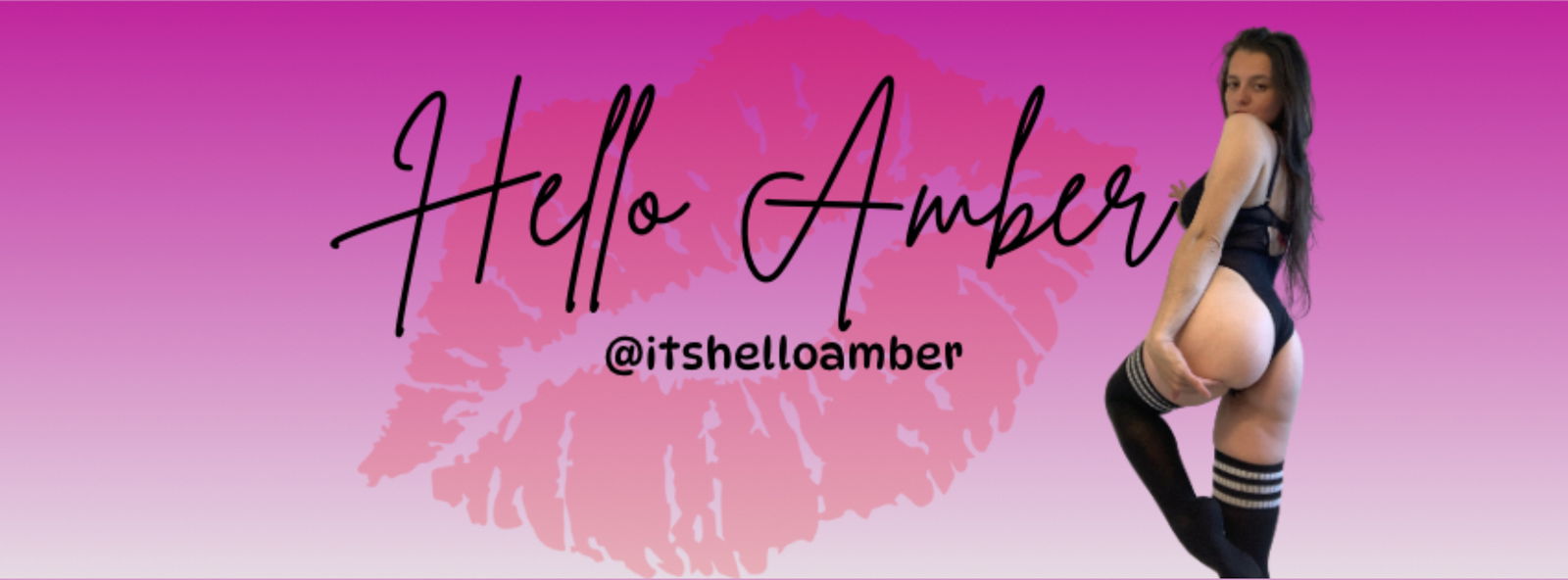 H E L L O • A M B E R 😈 header