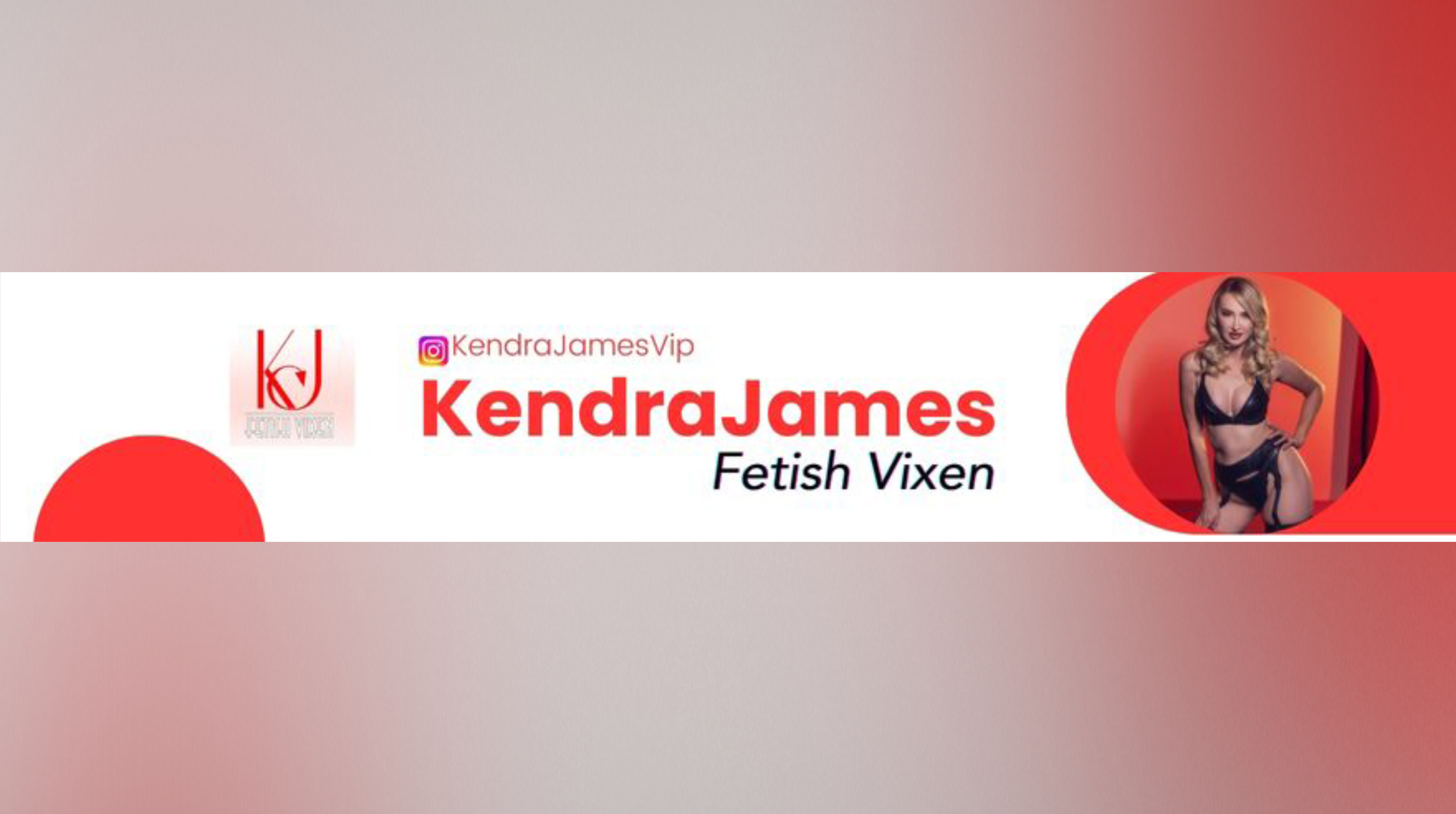 Kendra James - KJ cosplay femdom fetish header