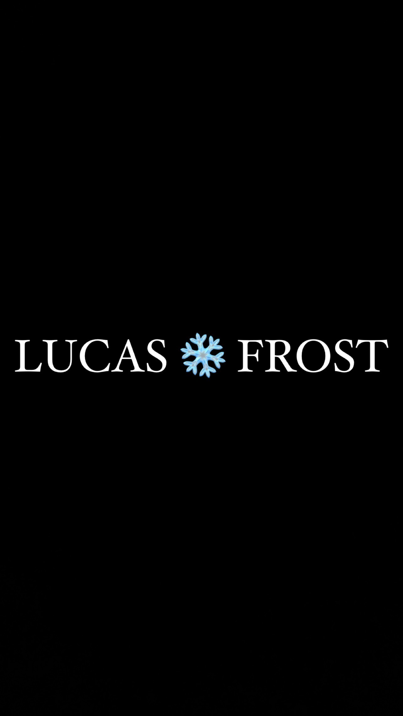 Lucas Frost❄️ header