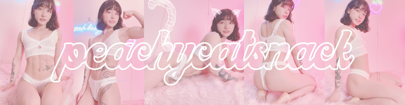 Peachy 🍑🐱🧁 header
