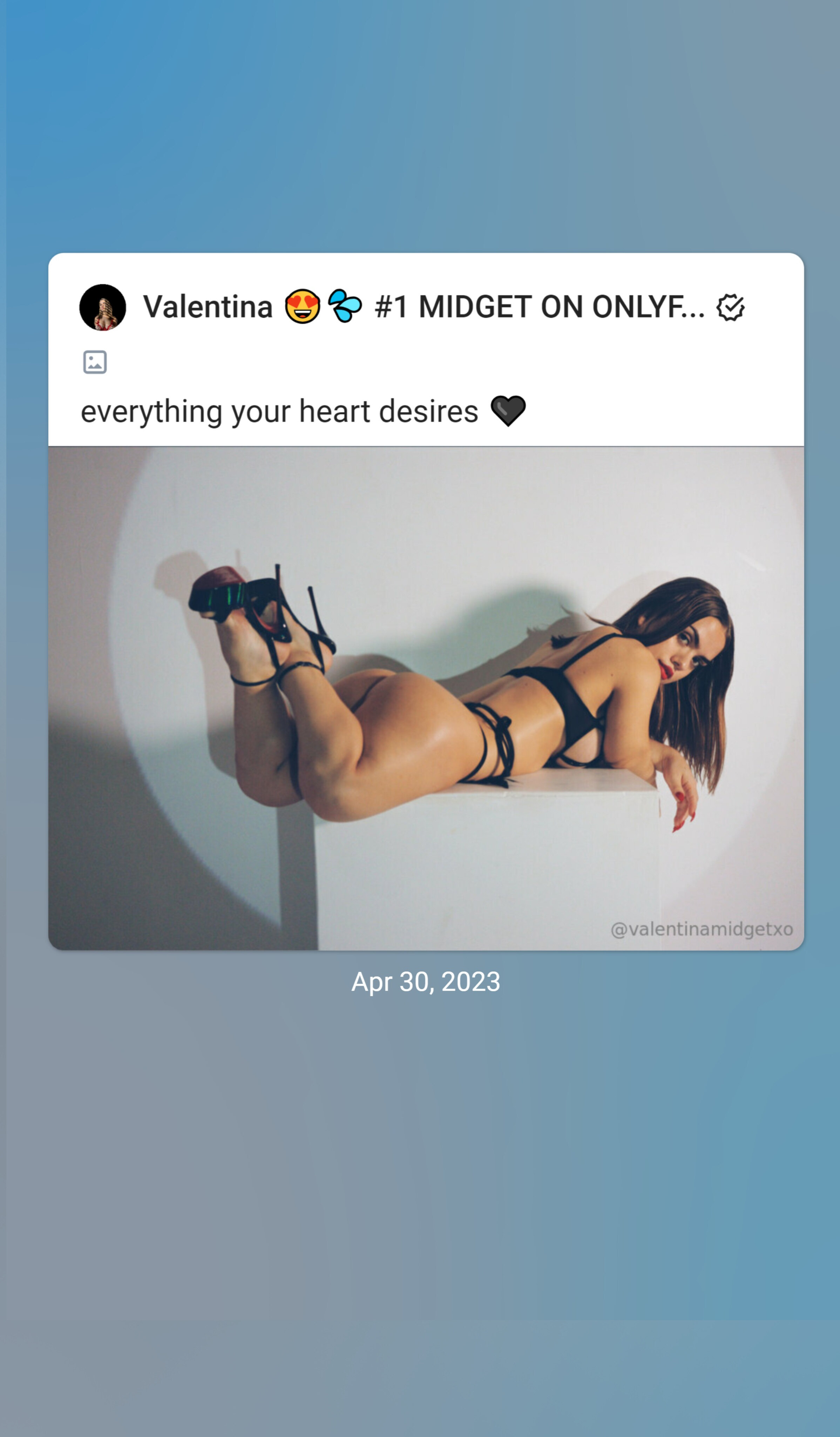 Valentina ๐๐ฆ #1 MIDGET ON ONLYFANS header