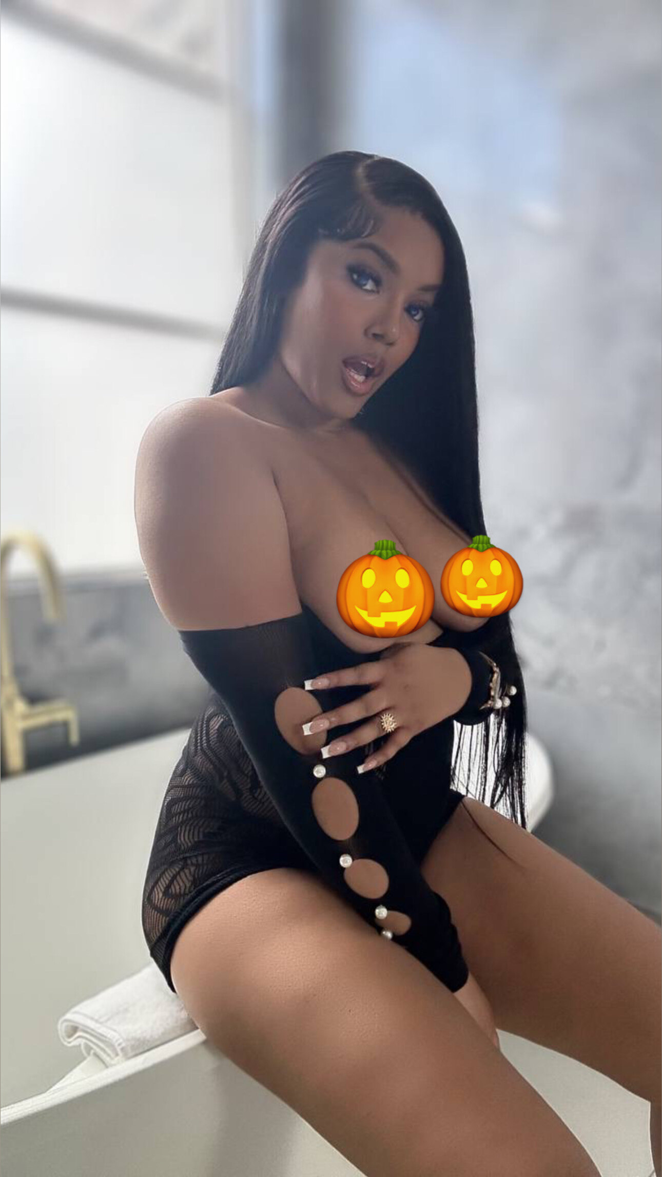 #1 Ebony Squ๐งrter On OF | Lola ๐ Teases